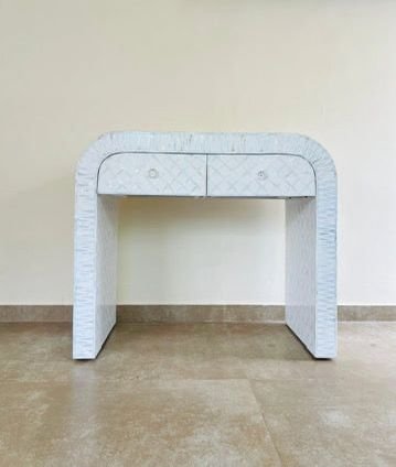 Jodha furniture Mother of pearl console with drawer      by Ashborn Furniture